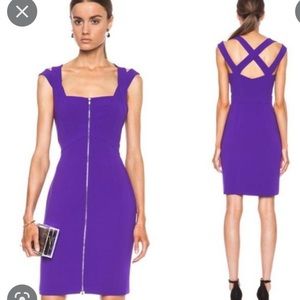 DVF NWT Corinne dress in purple with gold hardware. Size 2, stunning!!